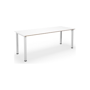 Mehrzwecktisch DUO-U Trend, gerade Platte, BxT 2000 x 800 mm, weiß, weiß