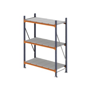 undefined, Weitspannregal, mit Stahlblechböden, HxBxT 2000 x 1900 x 800 mm, Grundregal, Weitspannregal, mit Stahlblechböden, HxBxT 2000 x 1900 x 800 mm, Grundregal