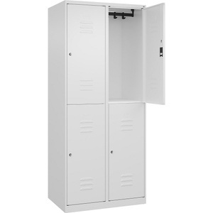 CP, C+P Doppelstock-Spind Classic PLUS, 2 Abteile, verkehrsweiß, HxB 1850 x 800 mm, mit Bodengleitern, Zylinderschloss, C+P Doppelstock-Spind Classic PLUS, 2 Abteile, verkehrsweiß, HxB 1850 x 800 mm, mit Bodengleitern, Zylinderschloss