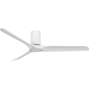BEACON LIGHTING, Deckenventilator Londo mit Fernbedienung, weiß, Lucci AIR Londo Deckenventilator 35 W (Ø x H) 132 cm x 24 cm Weiß