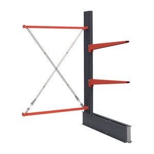 undefined, Kragarmregal, einseitig, HxB 2000 x 1500 mm, Kragarm 1000 mm, Anbauregal, Kragarmregal, einseitig, HxB 2000 x 1500 mm, Kragarm 1000 mm, Anbauregal