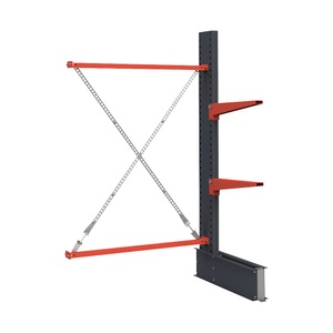 undefined, Kragarmregal, einseitig, HxB 2000 x 2000 mm, Kragarm 600 mm, Anbauregal, Kragarmregal, einseitig, HxB 2000 x 2000 mm, Kragarm 600 mm, Anbauregal