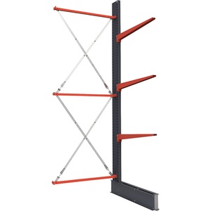 undefined, Kragarmregal, einseitig, HxB 3500 x 1500 mm, Kragarm 1000 mm, Anbauregal, Kragarmregal, einseitig, HxB 3500 x 1500 mm, Kragarm 1000 mm, Anbauregal