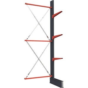 undefined, Kragarmregal, einseitig, HxB 3500 x 2000 mm, Kragarm 600 mm, Anbauregal, Kragarmregal, einseitig, HxB 3500 x 2000 mm, Kragarm 600 mm, Anbauregal