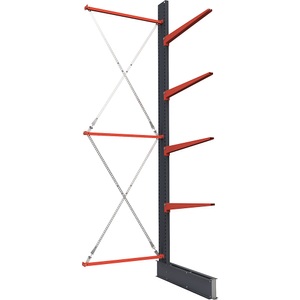 undefined, Kragarmregal, einseitig, HxB 4000 x 1500 mm, Kragarm 1000 mm, Anbauregal, Kragarmregal, einseitig, HxB 4000 x 1500 mm, Kragarm 1000 mm, Anbauregal