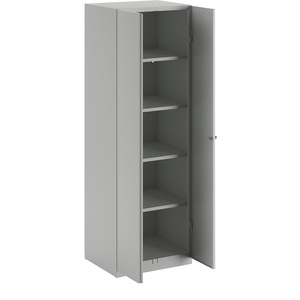 Wolf, Wolf Stahlschrank Breite 600 mm, 4 Böden Türen lichtgrau, Wolf Stahlschrank, Breite 600 mm, 4 Böden, Türen lichtgrau
