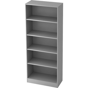 undefined, FINO - Büroregal 4 Fachböden lichtgrau, Hammerbacher Regal Lichtgrau 800 x 400 x 2.004 mm