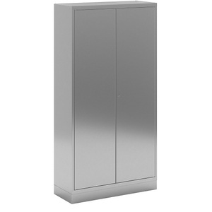 undefined, Edelstahl-Mehrzweckschrank Flügeltürenschrank HxBxT 1950 x 1000 x 400 mm, Edelstahl-Mehrzweckschrank, Flügeltürenschrank, HxBxT 1950 x 1000 x 400 mm
