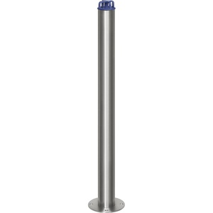 undefined, Edelstahl-Sperrpfosten, Edelstahl-Sperrpfosten, mit Kettenkopf, zum Aufdübeln, Ø 76 mm