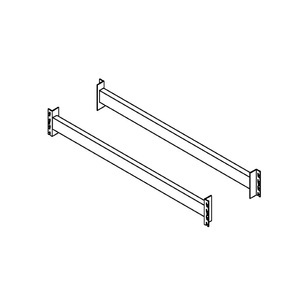 undefined, Schwerlastregal-Auflagetraversen, Paar Längstraversen ohne Stufen Länge 2200 mm, Fachlast 1900 kg, enzianblau RAL 5010, 