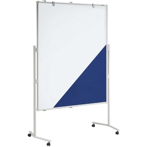 Maul, MAULpro Moderationstafel Textil blau / Whiteboard BxH 1200 x 1500 mm, MAUL Moderationstafel MAULpro, Textil blau / Whiteboard, BxH 1200 x 1500 mm