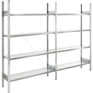 EUROKRAFT, EUROKRAFT Fachboden-Steckregal, verzinkt Regalhöhe 2000 mm, Fachbodenbreite 1215 mm Anbauregal, Fachbodentiefe 350 mm, eurokraft pro Fachboden-Steckregal, verzinkt, einseitig, Regalhöhe 2000 mm, Fachbodenbreite 1215 mm, Anbauregal, Fachbodentiefe 350 mm