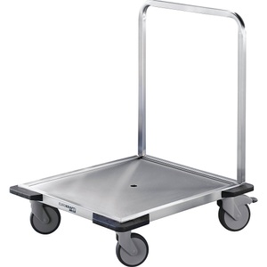 undefined, Edelstahl-Plattformwagen Tragfähigkeit 150 kg Ladefläche 670 x 530 mm, eurokraft pro Edelstahl-Plattformwagen, Tragfähigkeit 150 kg, Ladefläche 670 x 530 mm