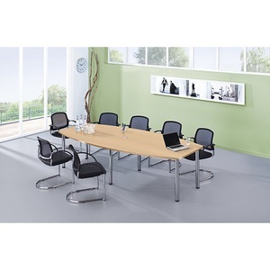 undefined, Konferenztisch Gestellvariante Rundrohrbeine, für 10 Personen Buche-Dekor, Konferenztisch, Gestellvariante Rundrohrbeine, für 10 Personen, Buche-Dekor