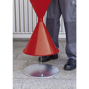 undefined, Bodenronde für Kegel-Standascher aus feuerverzinktem Stahlblech Gewicht 3 kg, Bodenronde, für Standascher