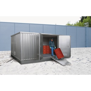 undefined, Gefahrstoff-Lagercontainer für entzündbare Medien, kälteisoliert Außen-HxBxT 2585 x 5075 x 4200 mm verzinkt, LaCont Gefahrstoff-Lagercontainer für entzündbare Medien, kälteisoliert, Außen-HxBxT 2585 x 5075 x 4200 mm, verzinkt
