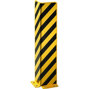 undefined, Anfahrschutz aus Stahl Materialstärke 6 mm, schwarz / gelb L-Profil, Höhe 800 mm, Abweiserecke aus Stahl, L-Profil, schwarz / gelb, Höhe 800 mm