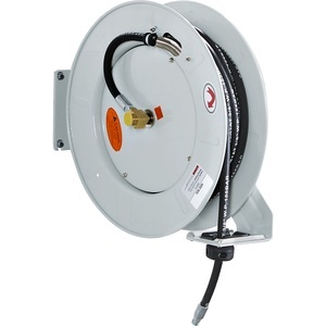 QUIPO, QUIPO Schlauchaufroller für Druckluft und Wasser Schlauchlänge 20 m, DN12, eurokraft pro Schlauchaufroller, für Druckluft und Wasser, Schlauchlänge 20 m, DN12