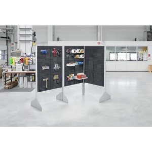 EUROKRAFT, EUROKRAFT Lochplatten-Stellwand, Höhe 1845 mm Erweiterungsmodul anthrazitgrau, eurokraft pro Lochplatten-Stellwand, Höhe 1845 mm, Erweiterungsmodul, anthrazitgrau