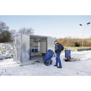 undefined, Gefahrstoff-Lagercontainer, kälteisoliert Außen-HxBxT 2385 x 5075 x 2075 mm Auffangvolumen 1300 l, LaCont Kälteisolierter Gefahrstoff-Lagercontainer, Außen-HxBxT 2385 x 5075 x 2075 mm, Auffangvolumen 1300 l