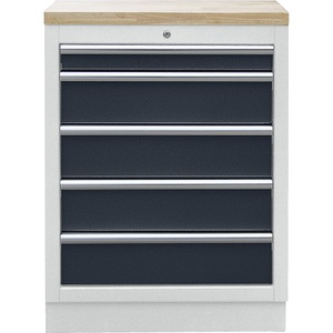 Schubladen-Unterschrank mit 5 Schubladen HxBxT 910 x 680 x 460 mm