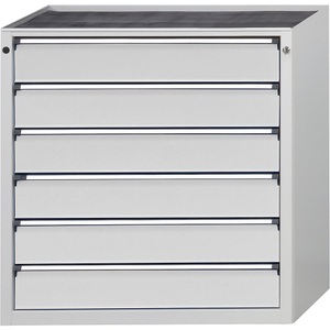 ANKE, ANKE Schubladenschrank BxT 910 x 675 mm, Schubladentraglast 200 kg 6 Schubladen, Höhe 980 mm, Front lichtgrau, ANKE Schubladenschrank, BxT 910 x 675 mm, Schubladentraglast 200 kg, 6 Schubladen, Höhe 980 mm, Front lichtgrau