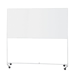 EUROKRAFTbasic, Whiteboard mit Fahrgestell, eurokraft basic Whiteboard mit Fahrgestell, Stahl, beschichtet, BxH 2000 x 1000 mm