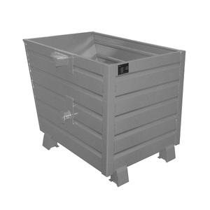 undefined, Stapel-Kippbehälter Volumen 0,7 m³ grau RAL 7005, Stapelkipper BSK 70, grau