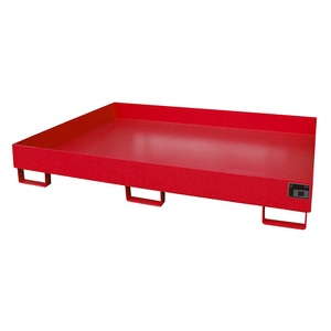 undefined, Regal-Bodenwanne 240 l Auffangvolumen, LxBxH 1750 x 1300 x 250 mm ohne Gitterrost, rot lackiert, Regalwanne Typ RW/RW 1800, ohne Gitterrost, rot RAL3000