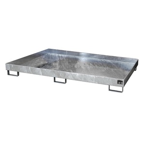 undefined, Regal-Bodenwanne 240 l Auffangvolumen, LxBxH 2150 x 1300 x 225 mm ohne Gitterrost, feuerverzinkt, Regalbodenwanne, HxBxT 225 x 1.300 x 2.150 mm, Auffangvolumen 240 l, ohne Gitterrost, feuerverzinkt
