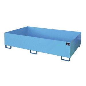 undefined, Regal-Bodenwanne 1000 l Auffangvolumen, LxBxH 2150 x 1300 x 505 mm ohne Gitterrost, blau lackiert, Regalwanne Typ RW/RW 2200-2, ohne Gitterrost, blau RAL5012