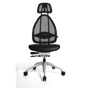 Topstar, Topstar Design-Bürodrehstuhl, mit Kopfstütze und Netzrücken Rückenlehnenhöhe gesamt 830 mm schwarz, Topstar Design-Bürostuhl, mit Kopfstütze und Netzrücken, Rückenlehnenhöhe gesamt 830 mm, schwarz
