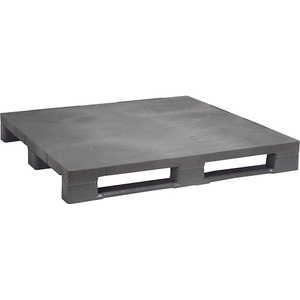EUROKRAFT, EUROKRAFT Kufenpalette aus Kunststoff Traglast dynamisch 2500 kg, LxB 1200 x 1000 mm grau, ratioform Kunststoff-Kufenpalette, LxB 1200 x 1000 mm, mit Stahlverstärkung, grau, ab 10 Stk