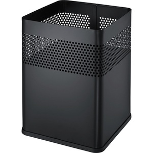 Helit, helit Papierkorb, quadratisch Volumen 18 l, BxHxT 240 x 325 x 240 mm schwarz, VE 2 Stk, helit Papierkorb, quadratisch, Volumen 18 l, BxHxT 240 x 325 x 240 mm, schwarz, VE 2 Stk