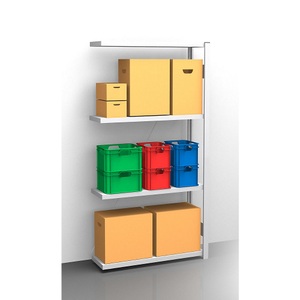 EUROKRAFT, EUROKRAFT Fachboden-Steckregal, verzinkt Regalhöhe 2000 mm, Fachbodenbreite 965 mm Anbauregal, Fachbodentiefe 350 mm, eurokraft pro Fachboden-Steckregal, verzinkt, einseitig, Regalhöhe 2000 mm, Fachbodenbreite 965 mm, Anbauregal, Fachbodentiefe 350 mm