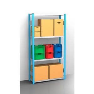 EUROKRAFT, EUROKRAFT Fachboden-Steckregal, blau / verzinkt Regalhöhe 2000 mm, Fachbodenbreite 965 mm Grundregal, Fachbodentiefe 350 mm, eurokraft pro Fachboden-Steckregal, blau / verzinkt, Regalhöhe 2000 mm, Fachbodenbreite 965 mm, Grundregal, Fachbodentiefe 350 mm