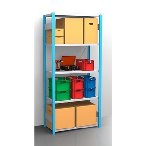 EUROKRAFT, EUROKRAFT Fachboden-Steckregal, blau / verzinkt Regalhöhe 2350 mm, Fachbodenbreite 965 mm Grundregal, Fachbodentiefe 550 mm, eurokraft pro Fachboden-Steckregal, blau / verzinkt, Regalhöhe 2350 mm, Fachbodenbreite 965 mm, Grundregal, Fachbodentiefe 550 mm