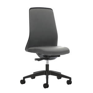 interstuhl, interstuhl Operator-Drehstuhl EVERY, Chillback-Rückenlehne schwarz Gestell schwarz, mit harten Rollen enzianblau, Sitztiefe 430 mm, 