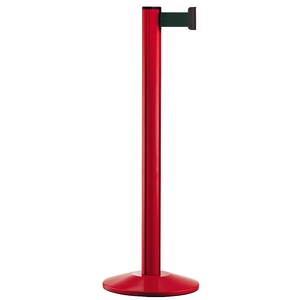 undefined, Gurtpfosten Aluminium, rot Gurtfarbe Grün, Gurtpfosten aus Aluminium, Pfosten rot, Auszug 2300 mm, Gurtfarbe Grün