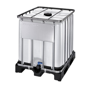 undefined, IBC-Container, geerdet für EX-Zone 1 + 2 auf Kunststoffpalette, IBC Container, 1000 Liter, EX-Schutz, Chemikalien- und UV-beständig, Kunststoffpalette, B 1200 x T 1000 x H 1163 mm, natur