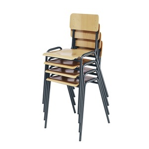 undefined, Stapelstuhl, Buchensperrholz VE 4 Stk Gestell basaltgrau, eurokraft basic Stapelstuhl, Buchensperrholz, VE 4 Stk, Gestell basaltgrau