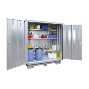 undefined, Gefahrstoff-Lagercontainer für gewässergefährdende Medien Außen-HxBxT 2385 x 5075 x 2075 mm verzinkt, LaCont Gefahrstoff-Lagercontainer für gewässergefährdende Medien, Außen-HxBxT 2385 x 5075 x 2075 mm, verzinkt