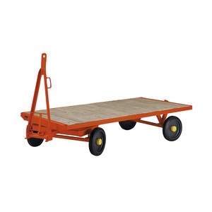 undefined, Schlepperanhänger, Schlepperanhänger, 2-Rad-Drehschemel-Lenkung, Tragfähigkeit 8 t, Ladefläche 2,5 x 1,25 m, Vollgummireifen