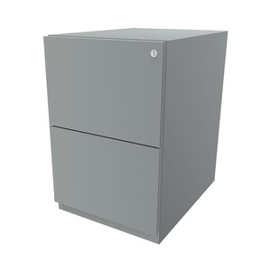 Bisley, BISLEY Rollcontainer Note™, mit 2 Hängeregistraturen HxB 645 x 420 mm silber, BISLEY Rollcontainer Note?, mit 2 Hängeregistraturen, HxB 645 x 420 mm, silber
