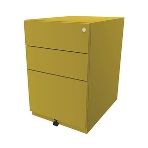 Bisley, BISLEY Rollcontainer Note™, mit 2 Universalschubladen, 1 Hängeregistratur HxBxT 645 x 420 x 565 mm gelb, BISLEY Rollcontainer Note?, mit 2 Universalschubladen, 1 Hängeregistratur, HxBxT 645 x 420 x 565 mm, gelb