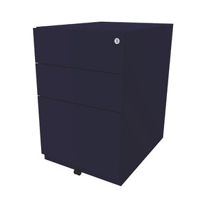 Bisley, BISLEY Rollcontainer Note™, mit 2 Universalschubladen, 1 Hängeregistratur HxBxT 645 x 420 x 565 mm oxfordblau, BISLEY Rollcontainer Note?, mit 2 Universalschubladen, 1 Hängeregistratur, HxBxT 645 x 420 x 565 mm, oxfordblau