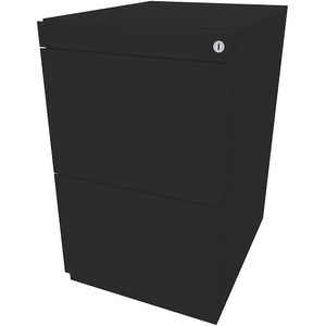 Bisley, BISLEY Standcontainer Note™, mit 2 Hängeregistraturen Höhe 698 - 731 mm, ohne Top schwarz, BISLEY Standcontainer Note?, mit 2 Hängeregistraturen, Höhe 698 - 731 mm, ohne Top, schwarz