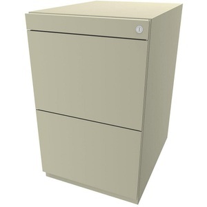 Bisley, BISLEY Standcontainer Note™, mit 2 Hängeregistraturen Höhe 698 - 731 mm, ohne Top hellelfenbein, BISLEY Standcontainer Note?, mit 2 Hängeregistraturen, Höhe 698 - 731 mm, ohne Top, hellelfenbein