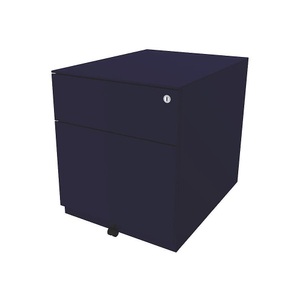 Bisley, BISLEY Rollcontainer Note™, mit 1 Hängeregistratur, 1 Universalschublade HxBxT 502 x 420 x 565 mm, mit Griffleiste und Top oxfordblau, BISLEY Rollcontainer Note?, mit 1 Hängeregistratur, 1 Universalschublade, HxBxT 502 x 420 x 565 mm, mit Griffleiste und Top, oxfordblau
