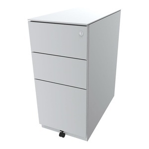 Bisley, BISLEY Rollcontainer Note™, mit 2 Universalschubladen, 1 Hängeregistratur HxBxT 652 x 300 x 565 mm, mit Top verkehrsweiß, BISLEY Rollcontainer Note?, mit 2 Universalschubladen, 1 Hängeregistratur, HxBxT 652 x 300 x 565 mm, mit Top, verkehrsweiß